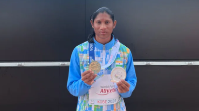 Deepthi Jeevanji, gold medal, world record